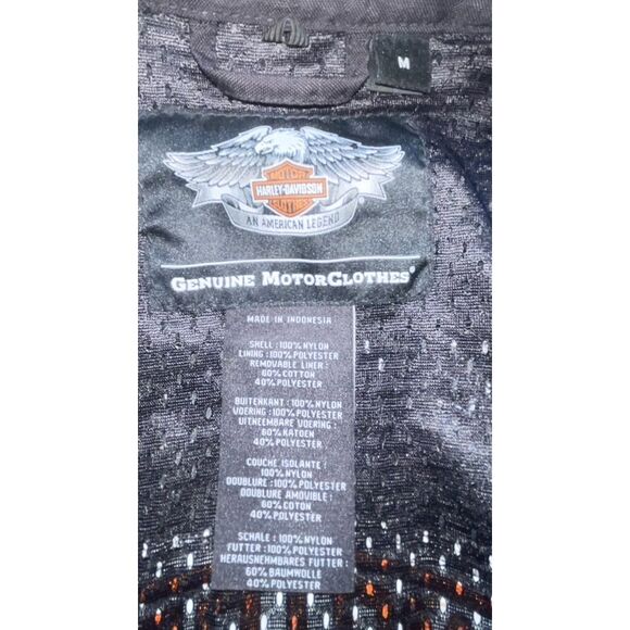 Harley Davidson Motorcycle Bomer Jacket #1 USA Embroidered Stitched Mens Women M - Picture 7 of 10